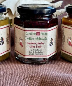 Confiture Framboises, Airelles & Bois d'Inde