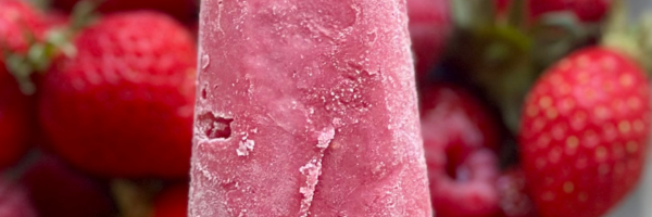 Glace aux fraises sans sorbetières
