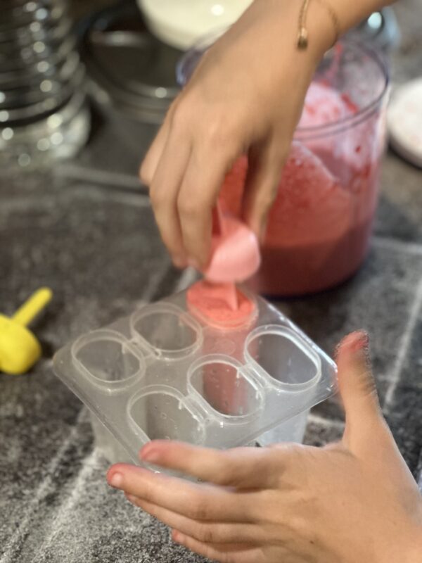 Glace aux fraises sans sorbetières